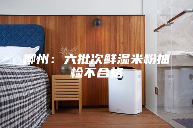 柳州:六批次鮮濕米粉抽檢不合格