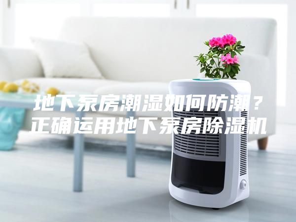 地下泵房潮濕如何防潮？正確運用地下泵房除濕機