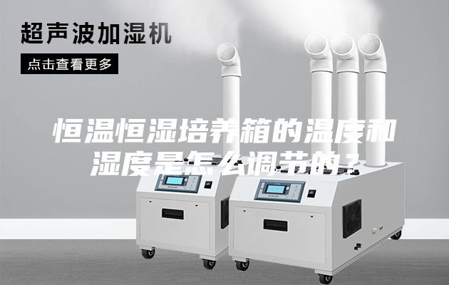 恒溫恒濕培養箱的溫度和濕度是怎么調節的？