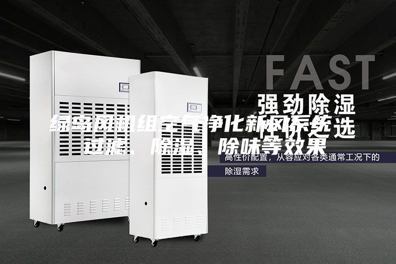 綠島風機組空氣凈化新風系統 過濾、除濕、除味等效果