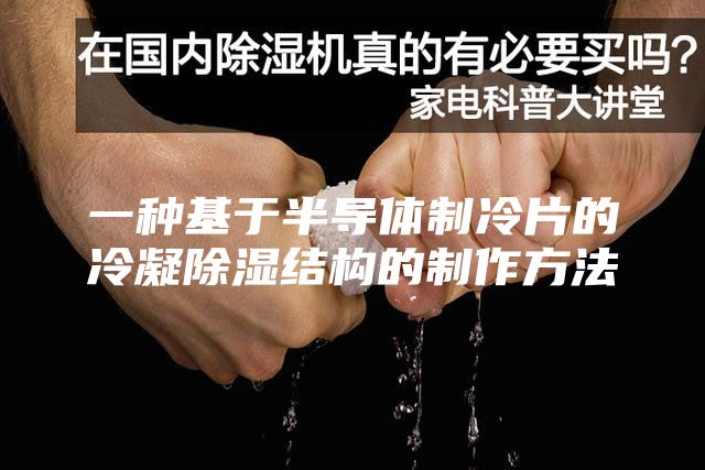 一種基于半導體制冷片的冷凝除濕結(jié)構(gòu)的制作方法