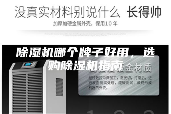 除濕機哪個牌子好用，選購除濕機指南